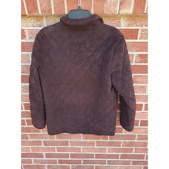 Lauren Ralph Lauren Jacket Women's Size Small Equestrian Soft Quilted Suede - Picture 2 of 9